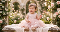 The "Isabella" Floral Embroidery & Tiered Tulle Gown