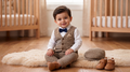 The "Dapper Prince" 3-Piece Infant Tweed Suits Set